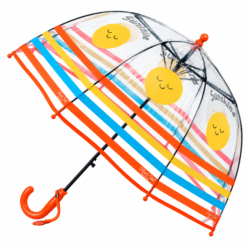 Детский зонт Bambi MK 5270(Orange), длина 65 см, трость 62,5 см, диаметр 72 см