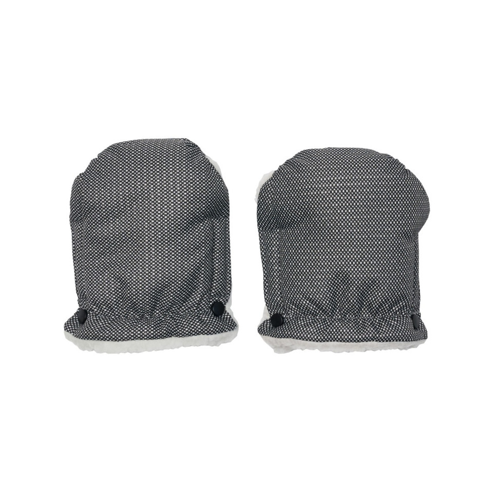 Перчатки для коляски Snow Twins 80-192-101 меховые, серый