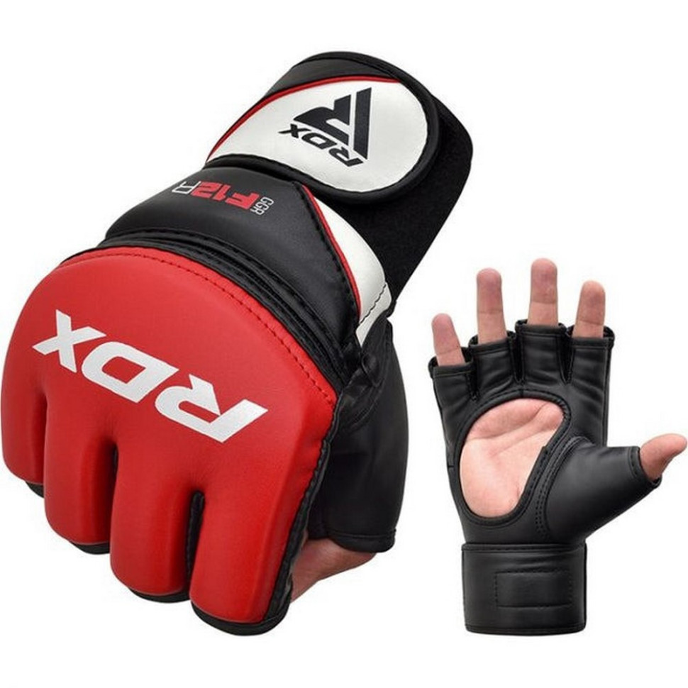 Перчатки для ММА F12 Model GGRF RDX Inc Limited GGR-F12R-L, Red, L (капа в комплекте)