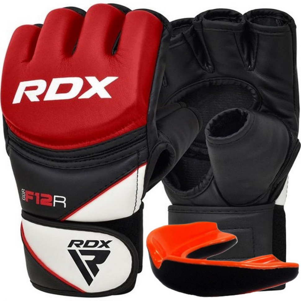 Перчатки для ММА F12 Model GGRF RDX Inc Limited GGR-F12R-L, Red, L (капа в комплекте)
