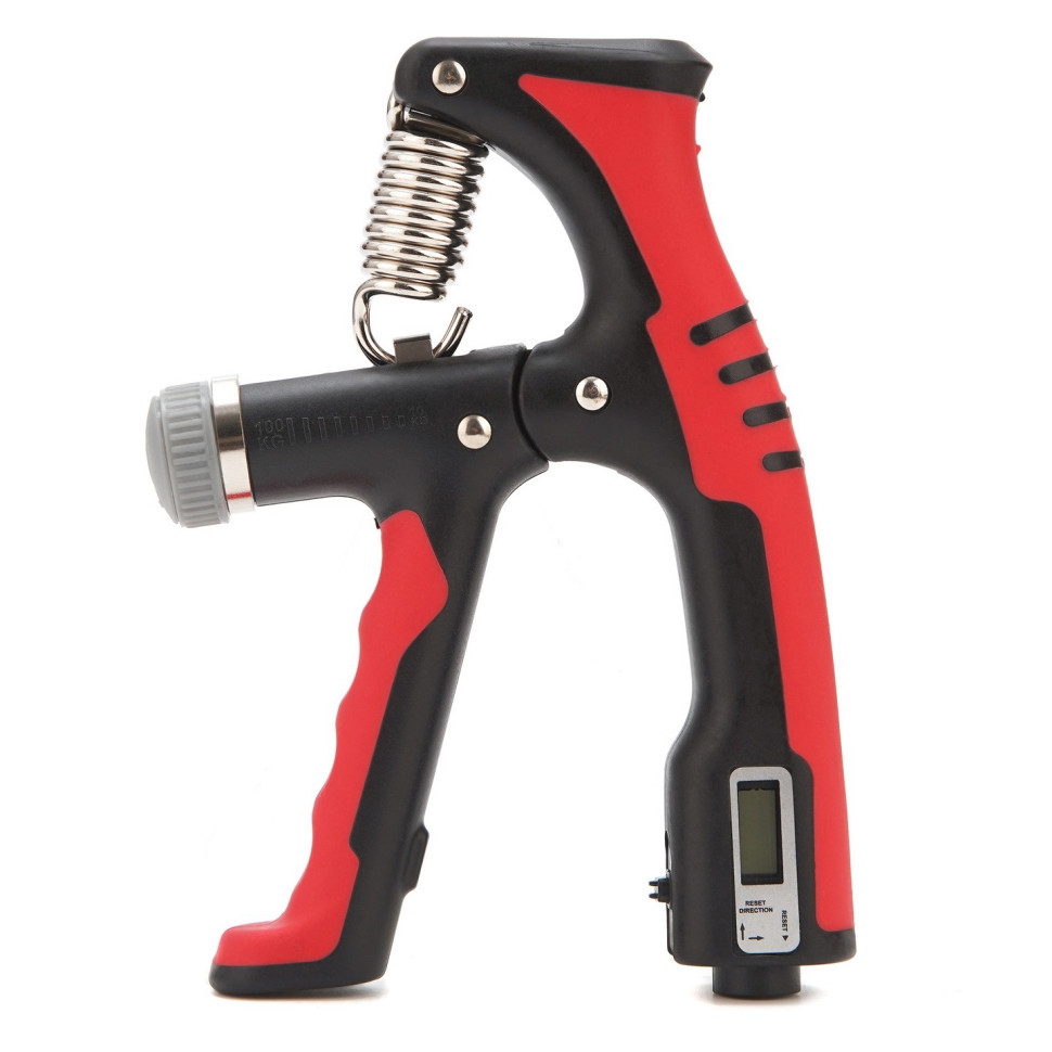 Эспандер кистевой с регулируемой нагрузкой и счетчиком Cornix XR-0277 Black/Red 10-100 кг