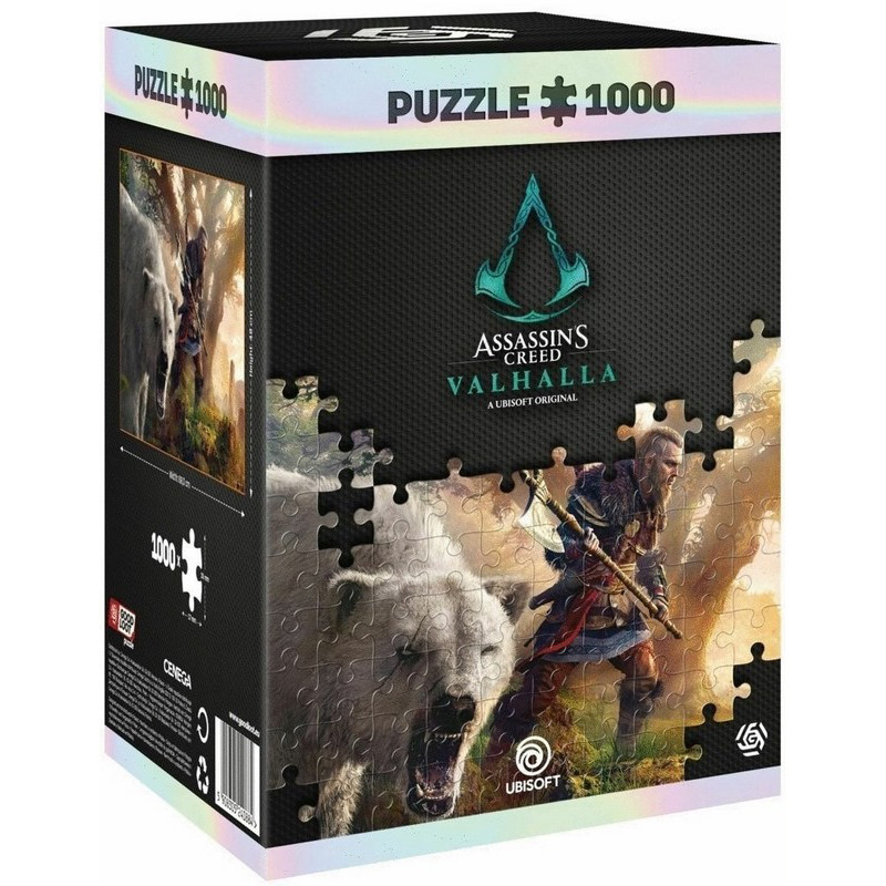 Пазл классический Assassins Creed Valhalla: Eivor & Polar Bear Puzzles GoodLoot 5908305240884, 1000 элементов