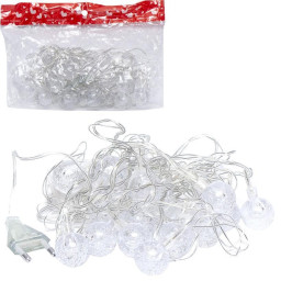 Гирлянда электрическая "Шарики объемные" Bambi RJ-16 LED 20 лампочек, мультицвет 3,5м