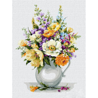Картина по номерам "Волшебный букет цветов" Идейка KHO3124 30х40 см