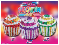 Набор для творчества Sequin Art 3D TRIO Cupcakes SA1309