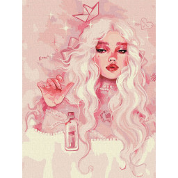 Картина за номерами "Прекрасна принцеса" ©lesya_nedzelska_art Ідейка KHO8311 30х40 см