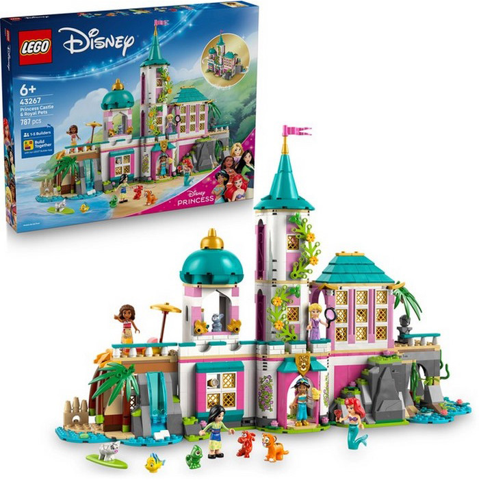 Конструктор Disney Princess Замок принцессы и королевские любимцы LEGO 43267, 787 деталей