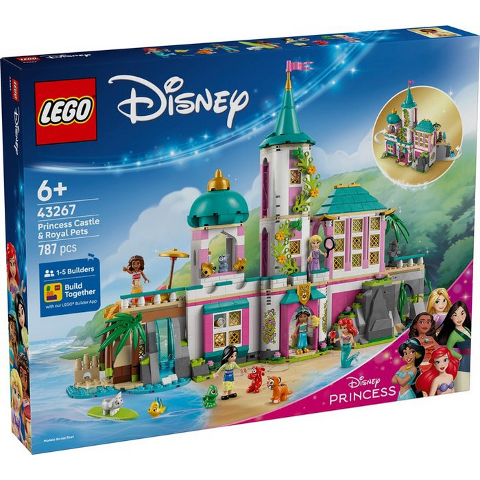 Конструктор Disney Princess Замок принцессы и королевские любимцы LEGO 43267, 787 деталей