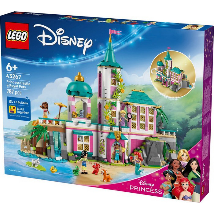 Конструктор Disney Princess Замок принцессы и королевские любимцы LEGO 43267, 787 деталей