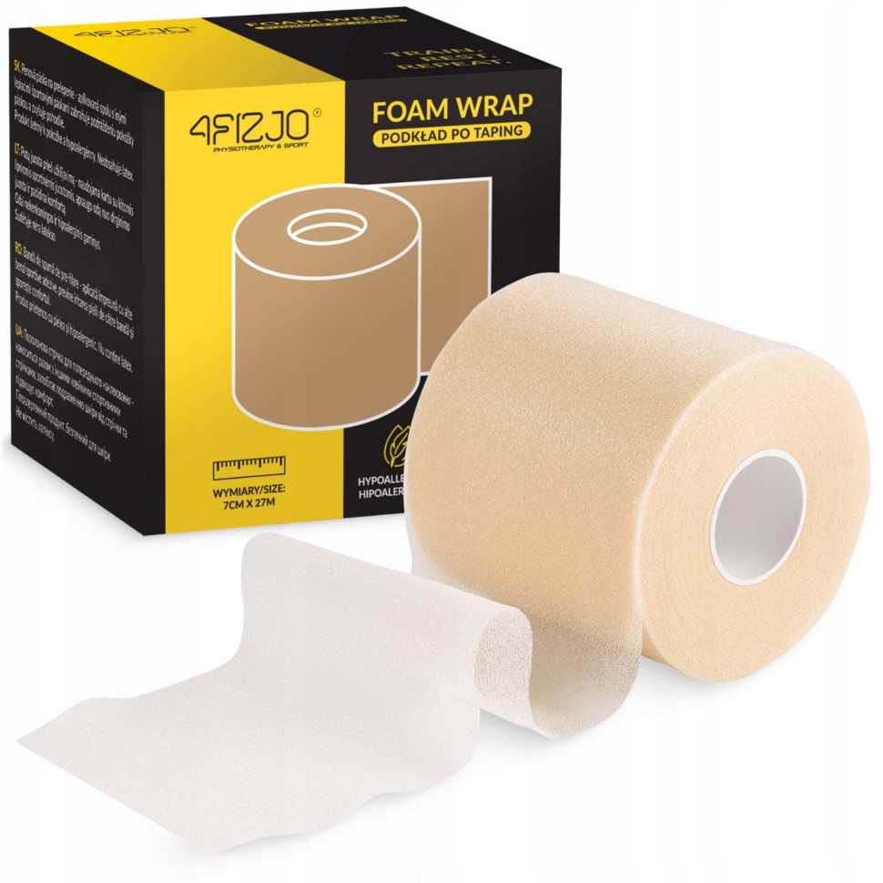 Подкладка под тейп Foam Wrap 4FIZJO P-5905973401524 Beige 7 см x 27 м