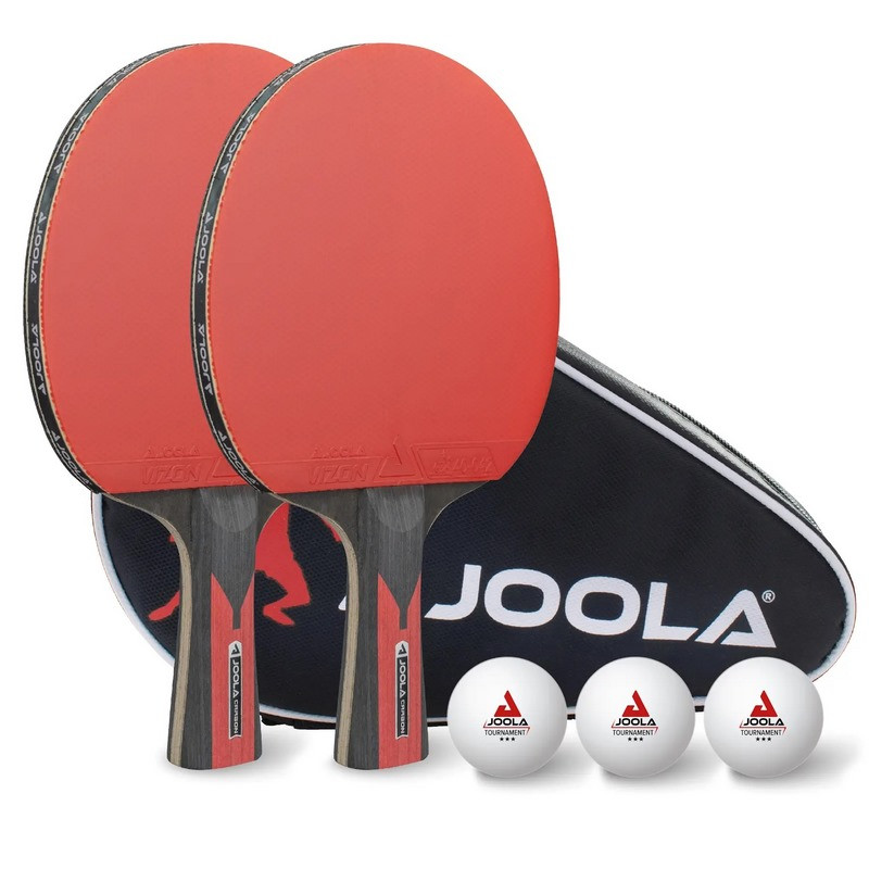 Набір для настільного тенісу Carbon 2 Bats Joola Duo 930808, 3 Balls