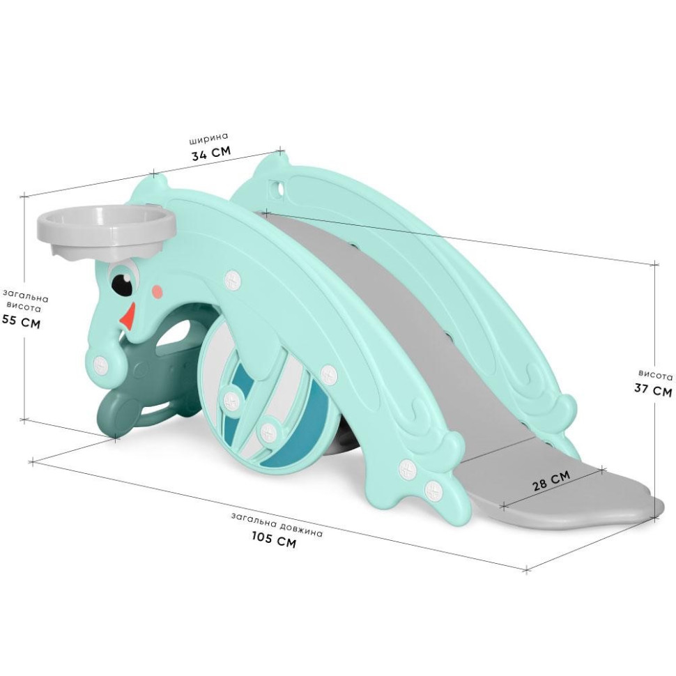 Детский игровой комплекс Froggy Mealux KD-D011 Mint мятный