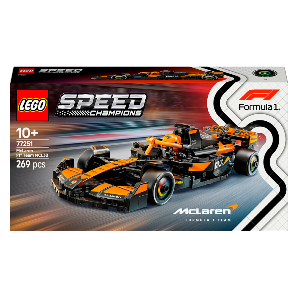 Конструктор Speed ​​Champions Автомобиль McLaren F1 Team MCL38, LEGO 77251, 269 деталей