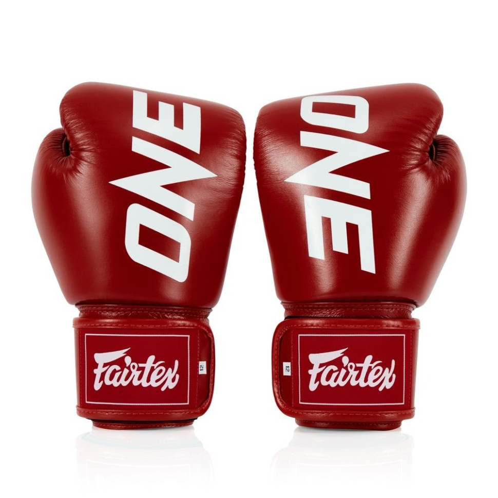 Боксерські рукавиці BGV1-ONE Fairtex BGV1-ONE_14oz_Red 14 унцій (бинти в комплекті)