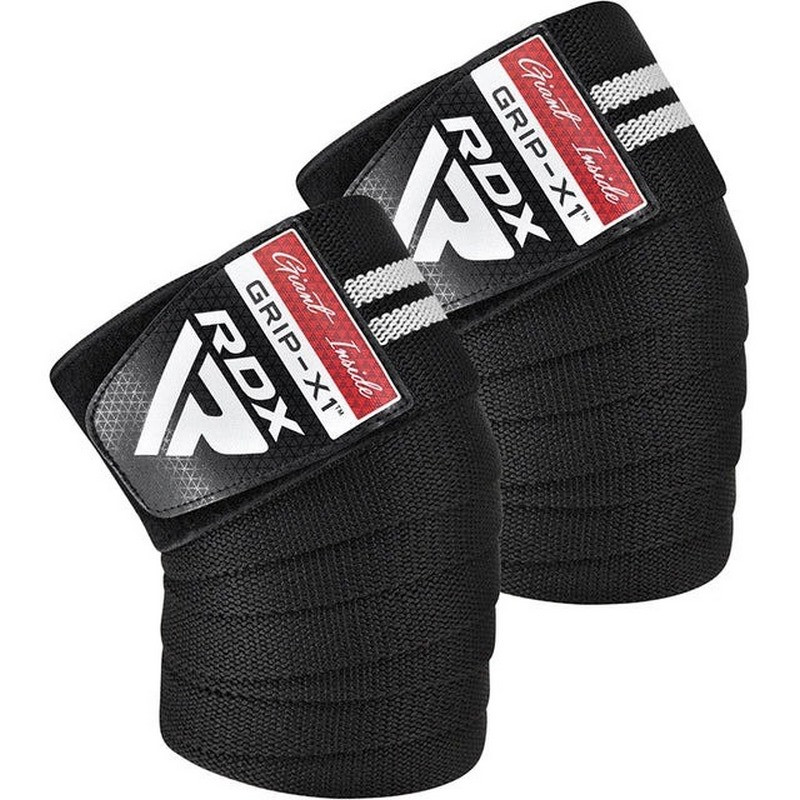 Бинти на коліна GYM KNEE WRAP R11 RDX Inc Limited WAH-KR11BW, BLACK/WHITE