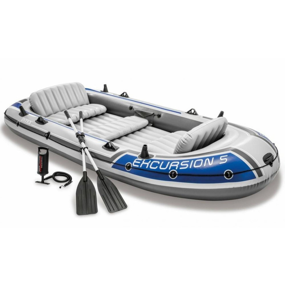 Лодка надувная пятиместная EXCURSION Intex 68325 размер 366 х 168 х 43 см