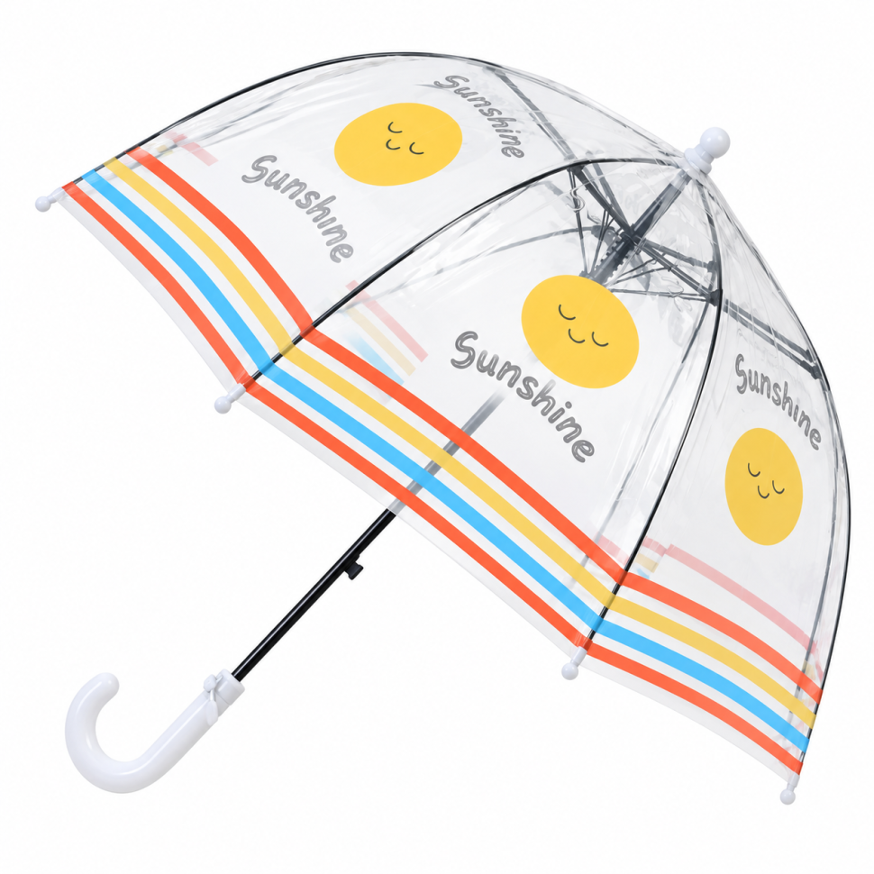Детский зонт Bambi MK 5270(White), длина 65 см, трость 62,5 см, диаметр 72 см