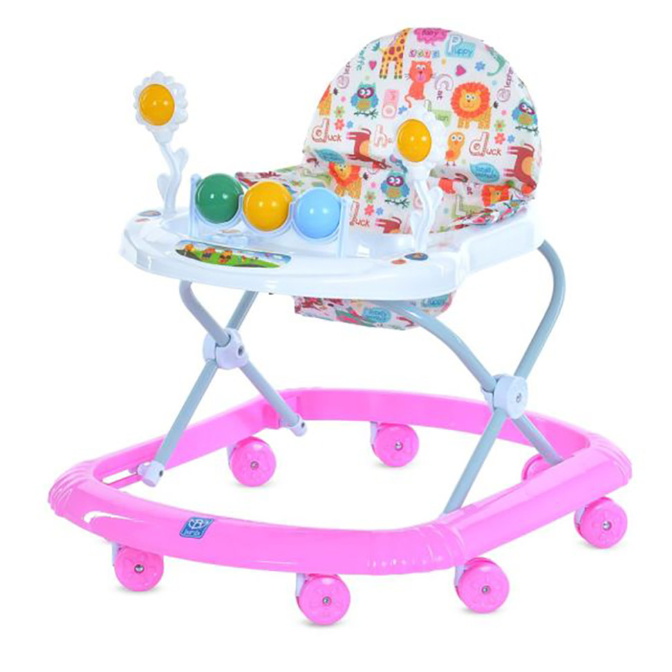 Детские Ходунки Bambi M 5033-1(Pink) с музыкой, колеса 8 шт