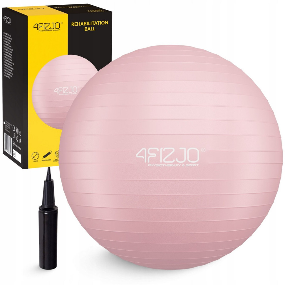 Мяч для фитнеса фитбол 4FIZJO P-5907739317407, 75 см, Pink