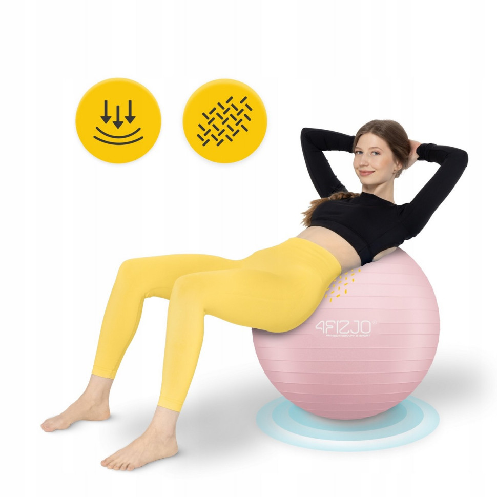 Мяч для фитнеса фитбол 4FIZJO P-5907739317407, 75 см, Pink