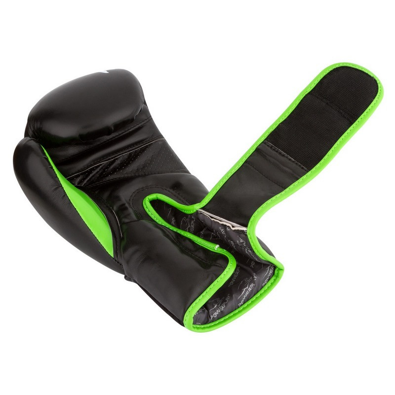Боксерские перчатки 3018 Jaguar PowerPlay PP_3018_14oz_Black/Green, Черно-Зеленые 14 унций