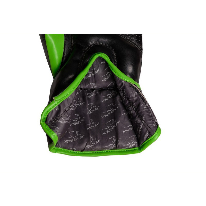 Боксерские перчатки 3018 Jaguar PowerPlay PP_3018_14oz_Black/Green, Черно-Зеленые 14 унций