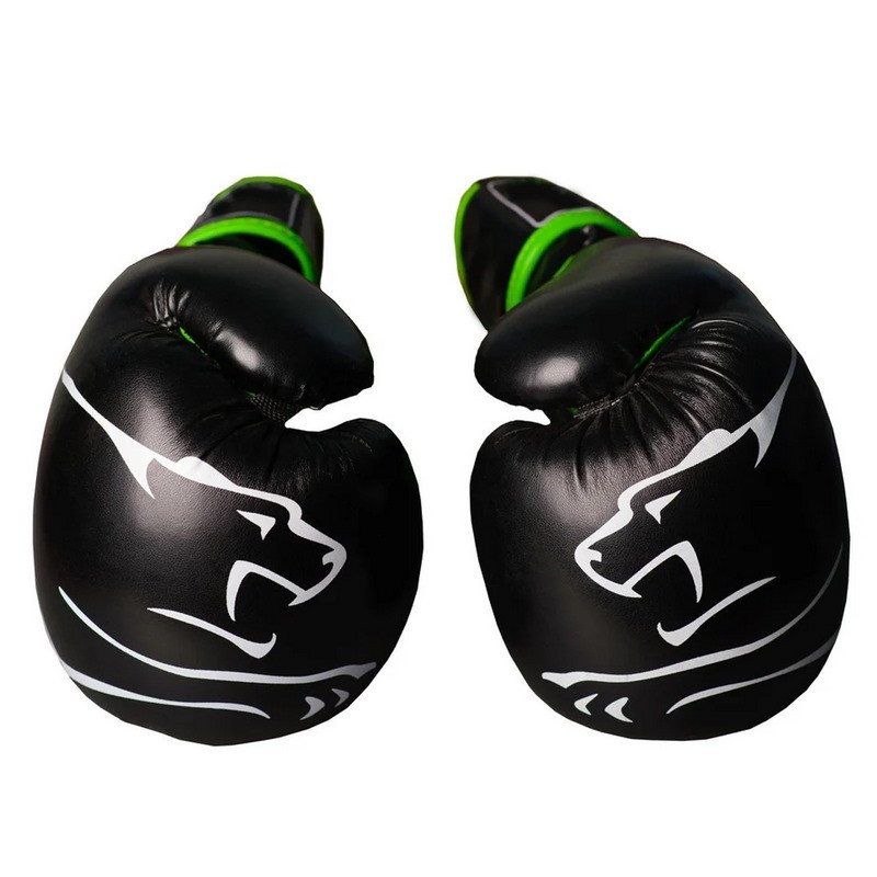 Боксерские перчатки 3018 Jaguar PowerPlay PP_3018_14oz_Black/Green, Черно-Зеленые 14 унций