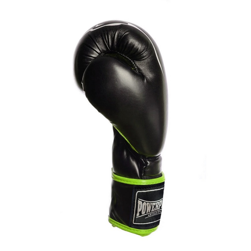 Боксерские перчатки 3018 Jaguar PowerPlay PP_3018_14oz_Black/Green, Черно-Зеленые 14 унций