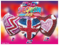 Набор для творчества Sequin Art 3D TRIO Hearts SA1308