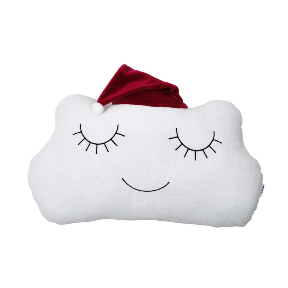 Декоративная бампер-подушка Cloud Twins 7099-DC-08 размер 55х35 см, малиновый