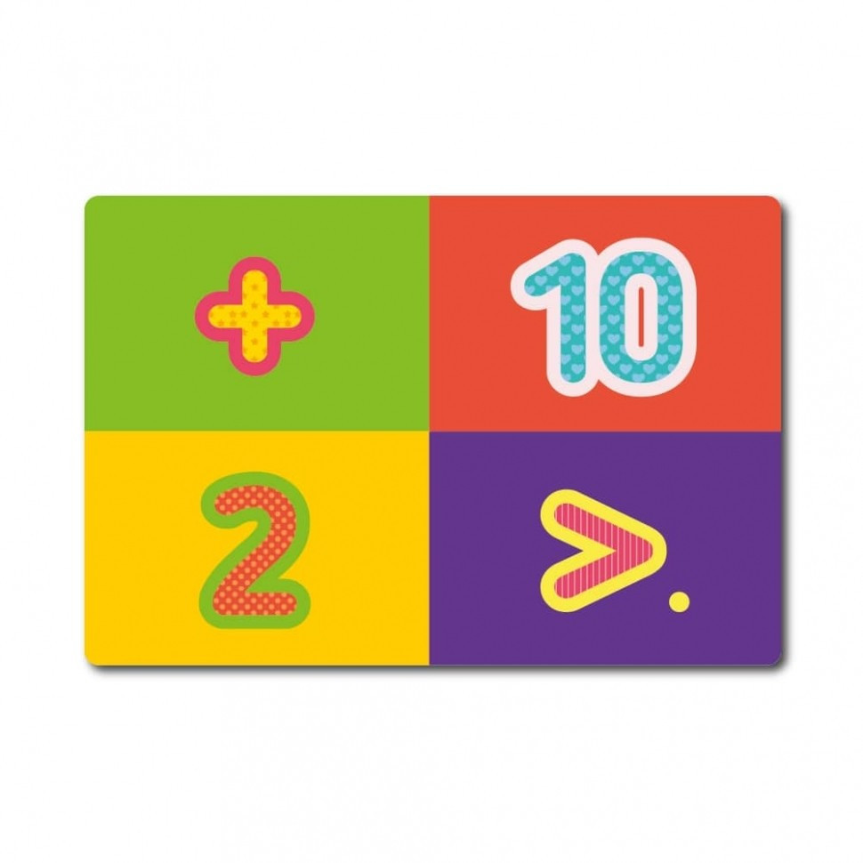 Настольная игра Лото цифры+фигуры, знаки и ассоциации ZIRKA 129233, 6 карточек-планшеток