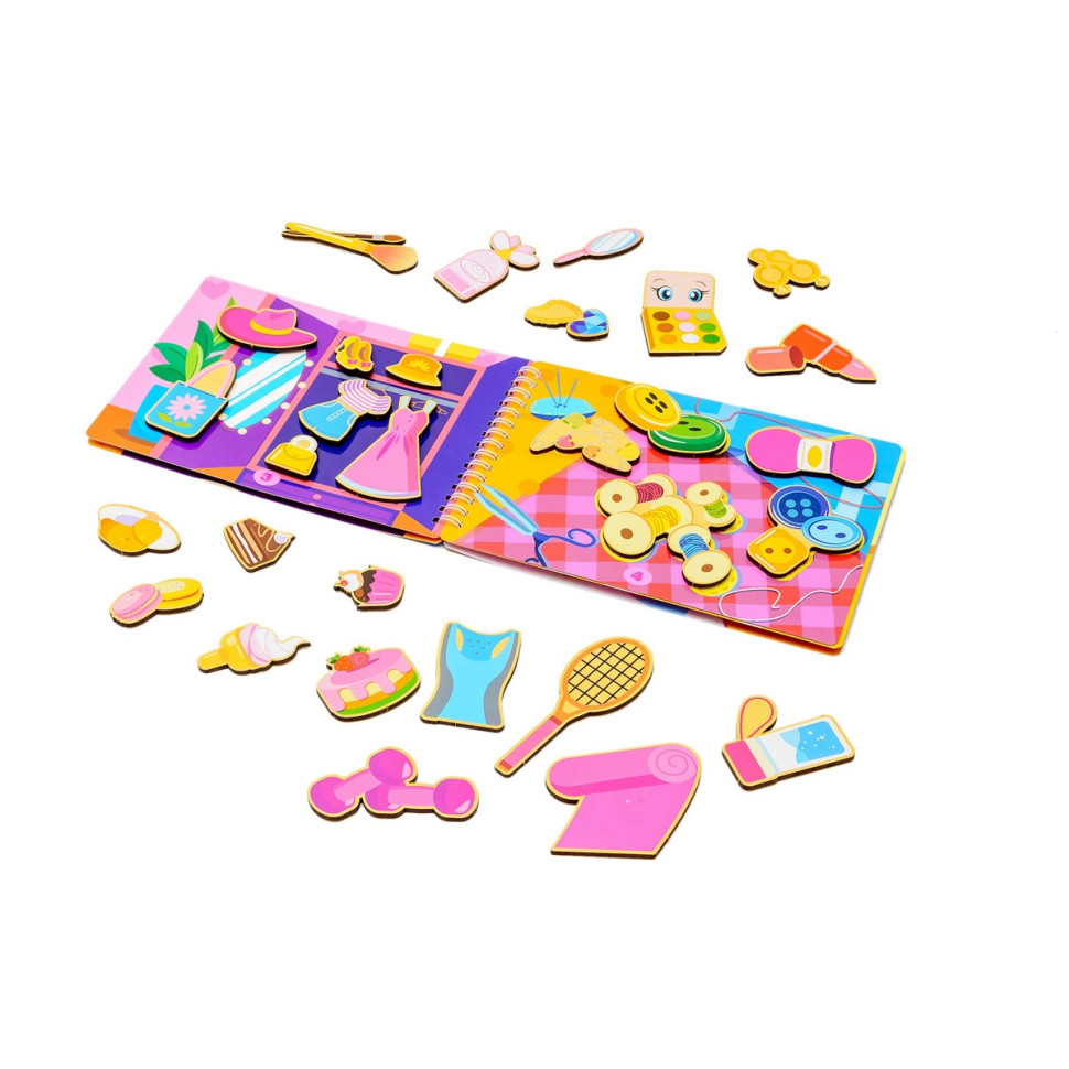 Розвиваючий Альбом для дівчаток PuzzleOK Puz-22921
