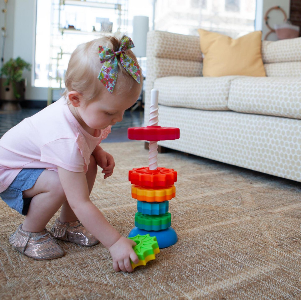 Пірамідка гвинтова тактильна Fat Brain Toys F110ML SpinAgain