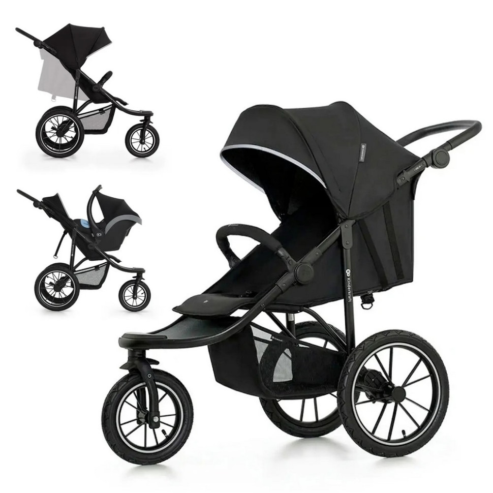Дитяча прогулочная коляска Helsi 2 Kinderkraft KSHELS02BLK0000 Black