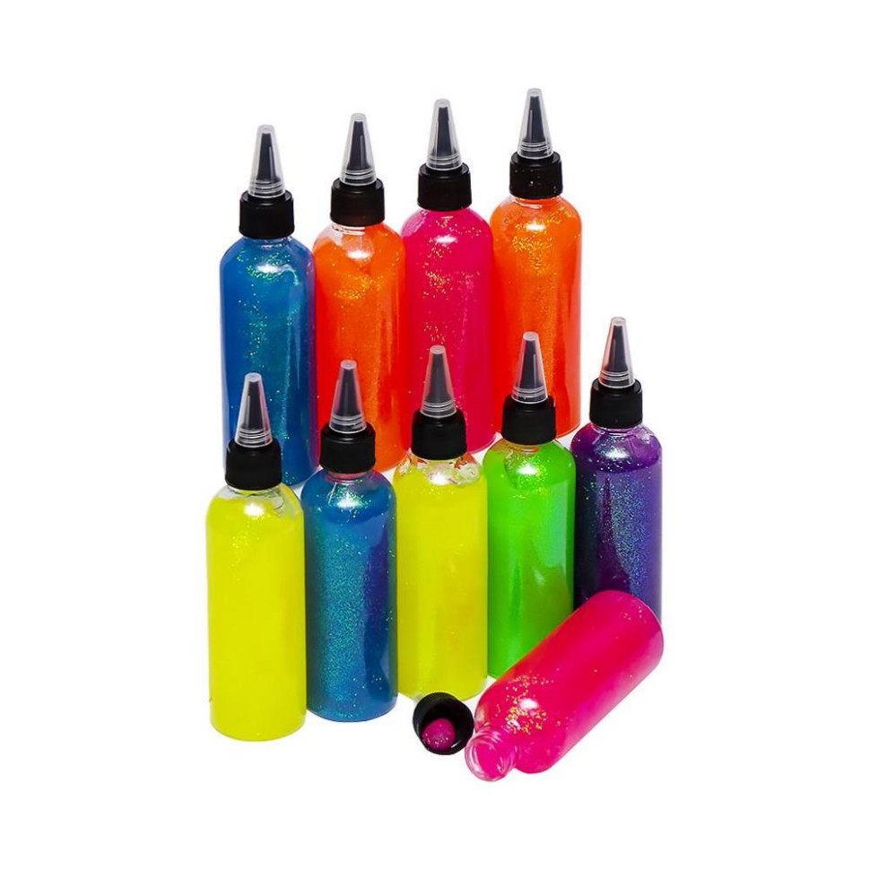 Клей з блискітками COLOR-IT 120SP баночки 120мл 6 кольорів