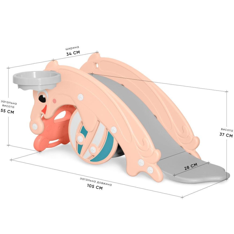 Детский игровой комплекс Froggy Mealux KD-D011 Orange оранжевый