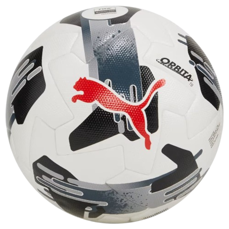 Мяч футбольный Orbita 1 TB Fifa Quality Pro Puma 084322-02 белый/черный/красный, размер 5