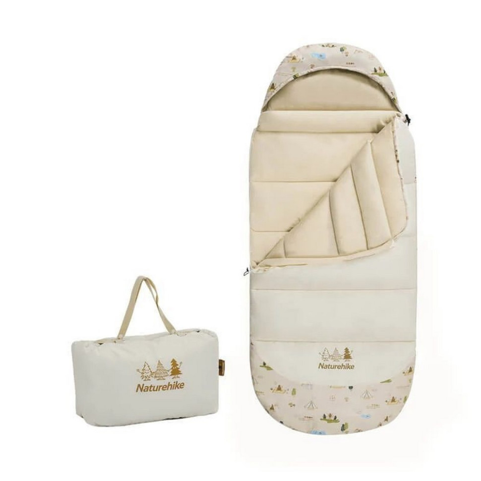 Спальник із капюшоном дитячий B300 CNH22SD001 Naturehike 6927595799567, бежевий