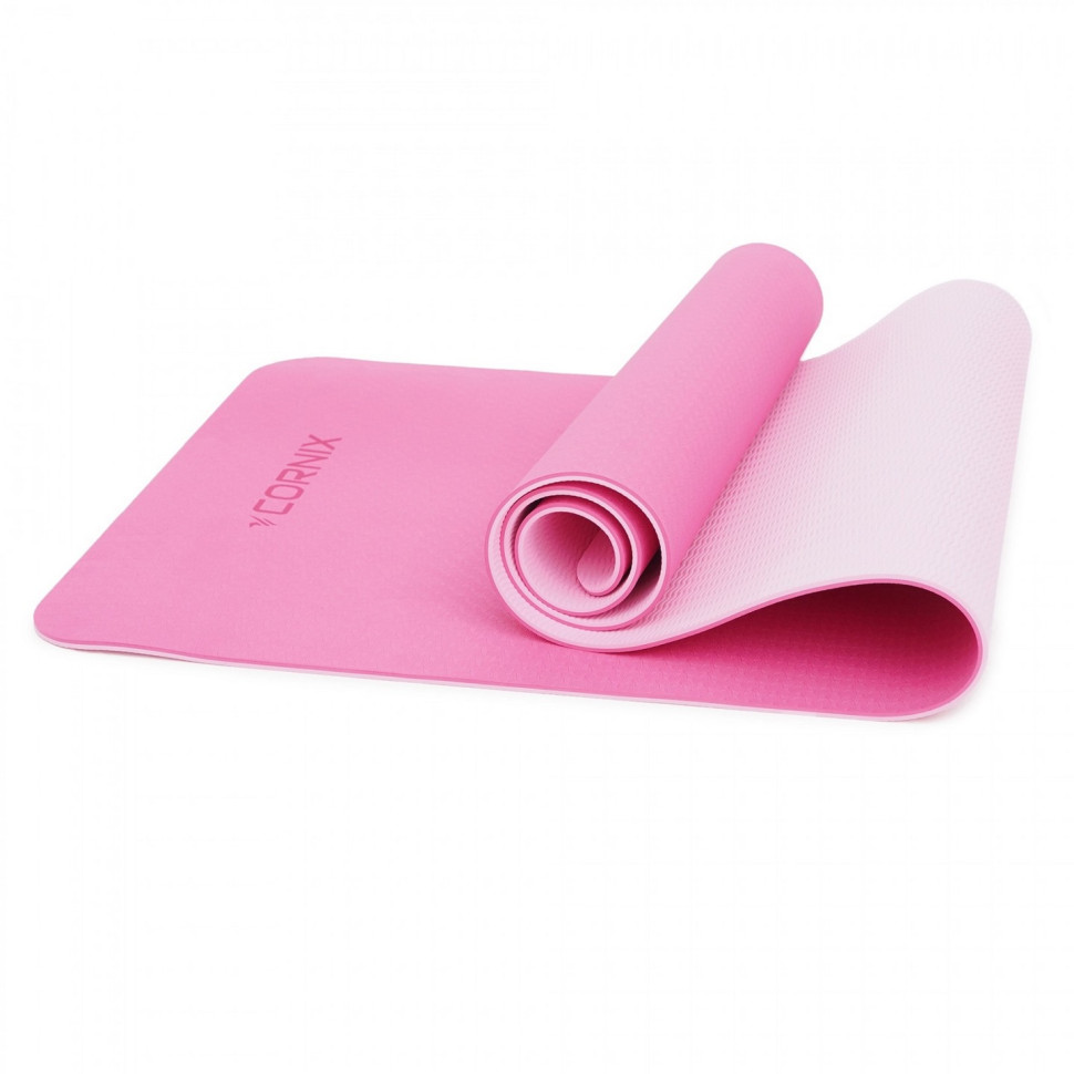 Коврик спортивный Cornix XR-0005, 183 x 61 x 0.6 cм, Pink/Rose