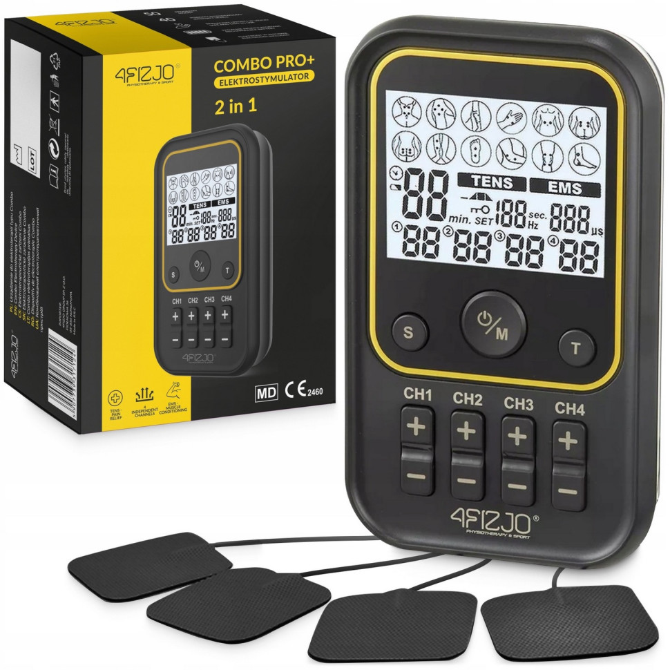 Апарат для електростимуляції м'язів Combo PRO+ 2 в 1 4FIZJO P-5907739317124