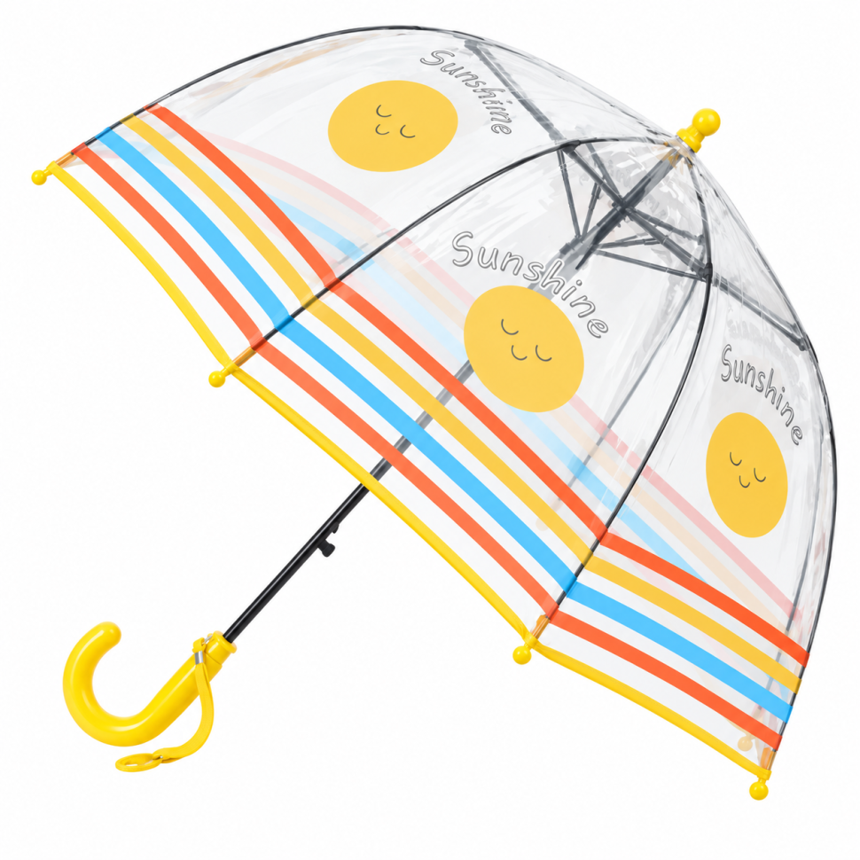 Детский зонт Bambi MK 5270(Yellow), длина 65 см, трость 62,5 см, диаметр 72 см