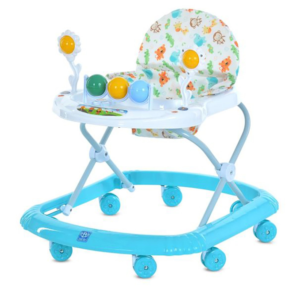 Детские Ходунки Bambi M 5033-1(Turquoise) с музыкой, колеса 8 шт