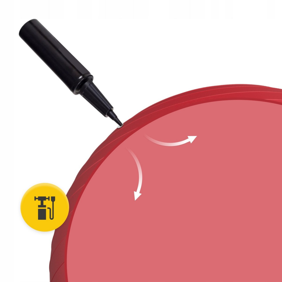 М'яч для фітнесу фітбол 4FIZJO P-5907739316356, 75 см, Red