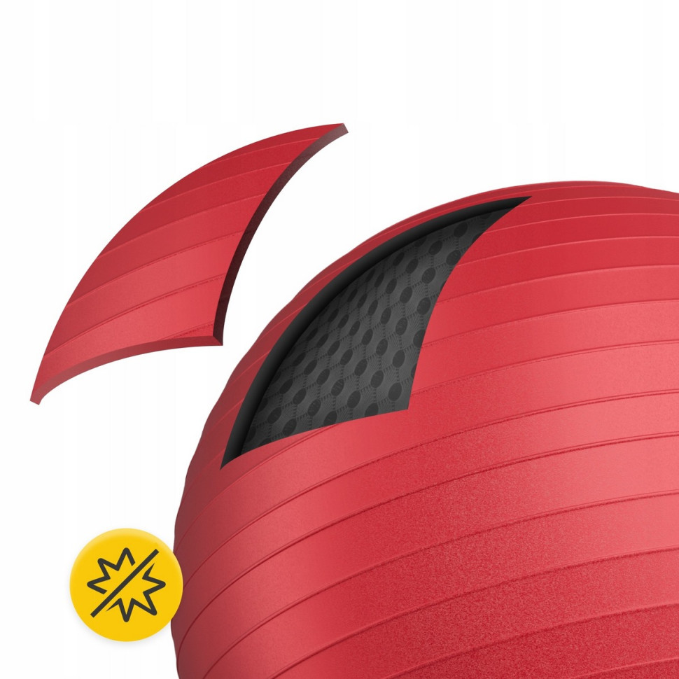 М'яч для фітнесу фітбол 4FIZJO P-5907739316356, 75 см, Red