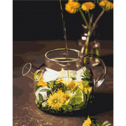 Картина за номерами "Для чашки спокою" ©Halyna Vitiuk Brushme BS53495, 40х50 см