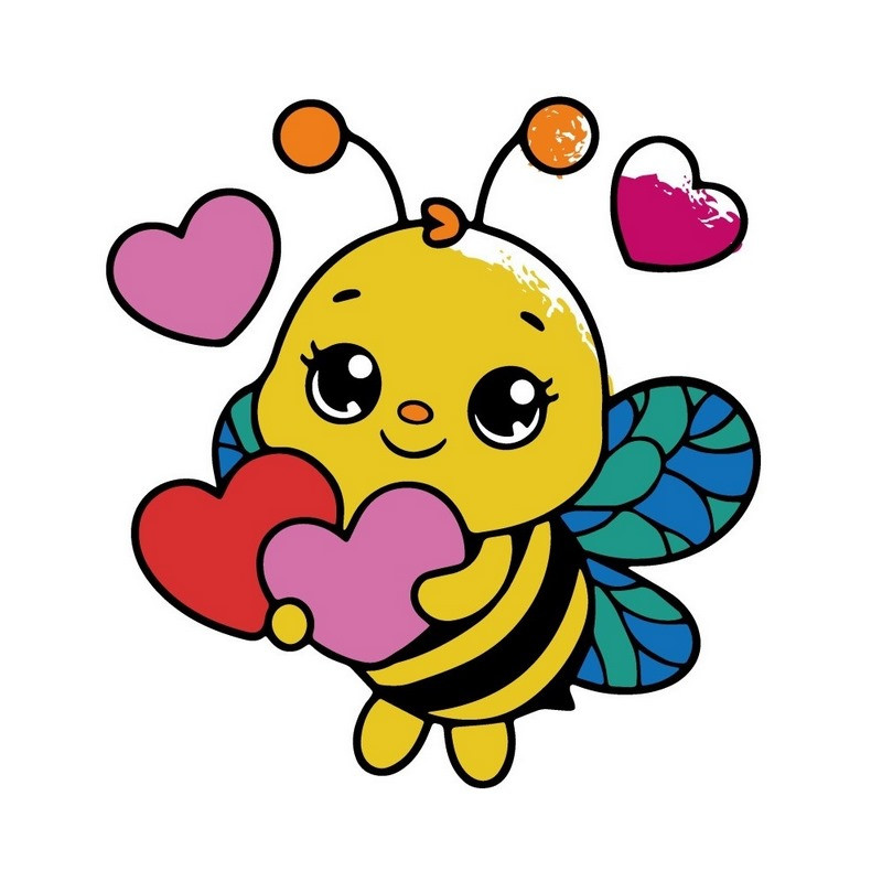 Дитяча розмальовка пальчиковими фарбами