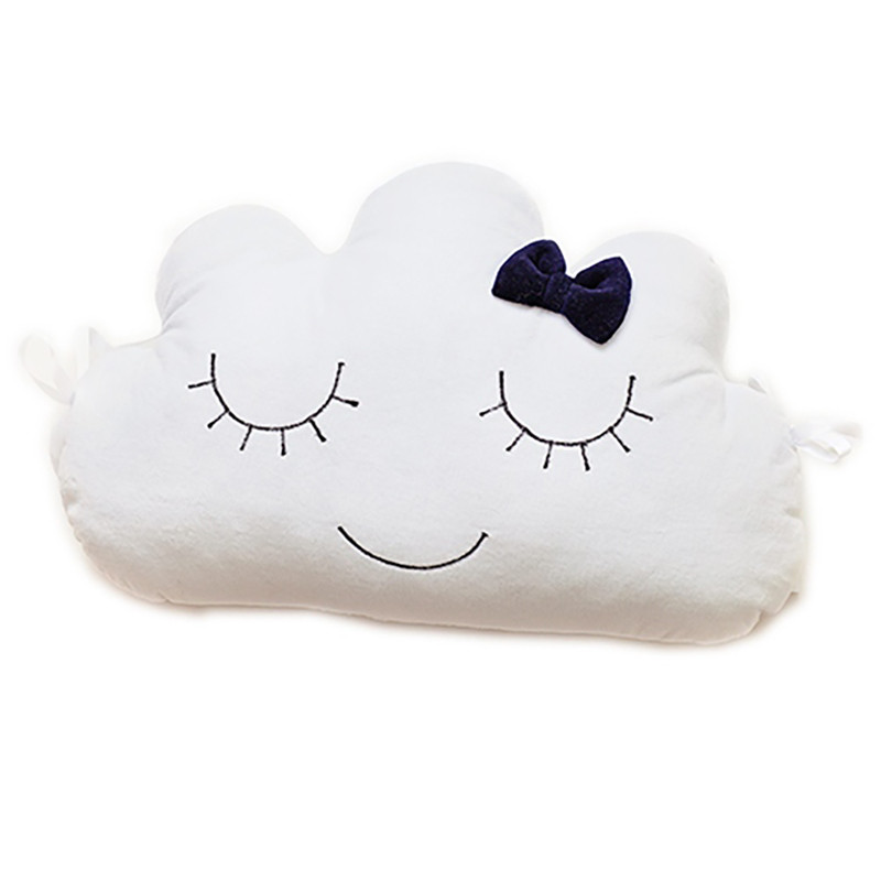 Декоративная бампер-подушка Cloud Twins 7099-DC-13 размер 55х35 см, черно-белый