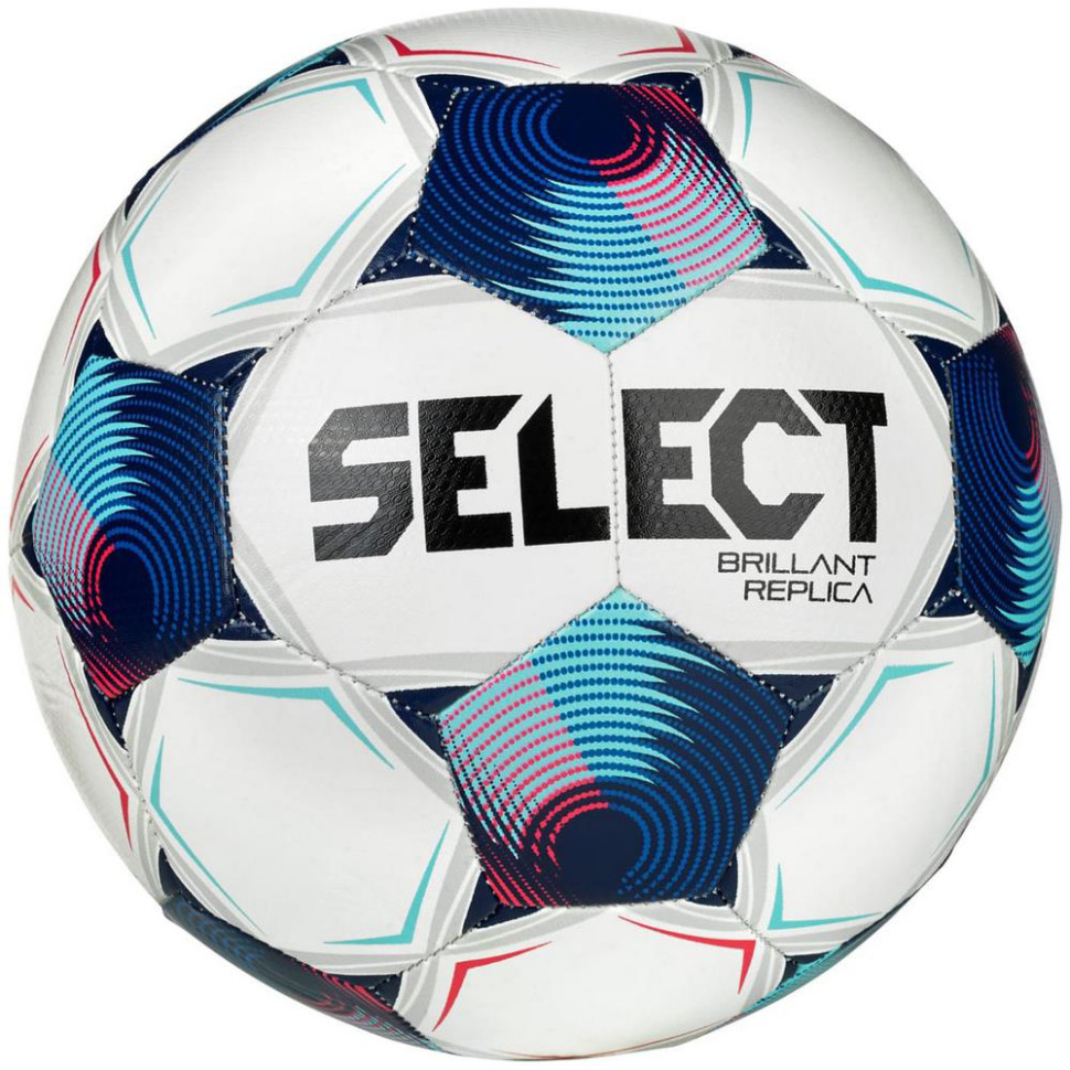 Мяч футбольный BRILLANT REPLICA v25 Select 099480-002-4 бело-синий № 4