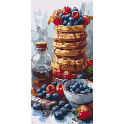 Картина по номерам "Сладкие вафли" Art Craft 12035-AC 40x80 см