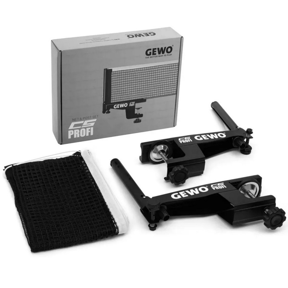 Сітка для настільного тенісу CS Profi Gewo 931324 black 